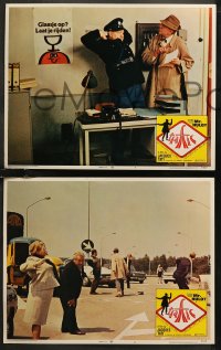 7k0710 TRAFFIC 5 LCs 1973 Jacques Tati directs & stars as Mr. Hulot, cool cars & highway images!