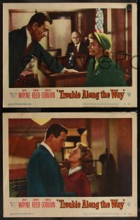 7k0656 TROUBLE ALONG THE WAY 6 LCs 1953 cool images of John Wayne, Marie Windsor and Donna Reed!