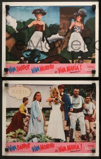 7k0713 VIVA MARIA 5 LCs 1965 Louis Malle, sexiest French babes Brigitte Bardot & Jeanne Moreau!