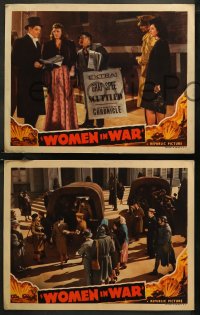7k0785 WOMEN IN WAR 4 LCs 1940 great images of Wendy Barrie & ladies in uniform in World War II!