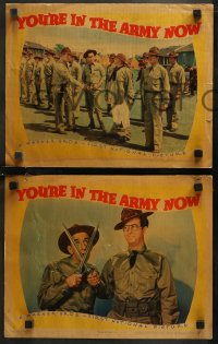 7k0663 YOU'RE IN THE ARMY NOW 6 LCs 1941 wacky Jimmy Durante & Phil Silvers w/sexy Navy Sextette!