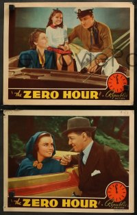 7k0899 ZERO HOUR 3 LCs 1939 Frieda Inescort with Otto Kruger who made her a Broadway star!