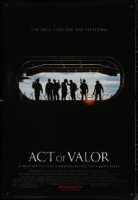 7m0757 ACT OF VALOR advance DS 1sh 2012 motion picture featuring active duty Navy SEALs!