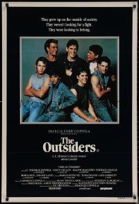 7m0269 OUTSIDERS Aust 1sh 1983 Coppola, S.E. Hinton, Howell, Dillon, Macchio, Swayze, Lowe, Estevez