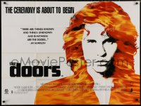 7m0477 DOORS British quad 1990 cool image of Val Kilmer as Jim Morrison, directed by Oliver Stone!