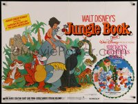 7m0486 JUNGLE BOOK /MICKEY'S CHRISTMAS CAROL British quad 1983 cool Disney double-bill!