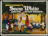 7m0498 SNOW WHITE & THE SEVEN DWARFS British quad R1970s Walt Disney animated cartoon fantasy classic