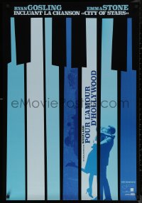 7m0298 LA LA LAND teaser Canadian 1sh 2016 Ryan Gosling, Emma Stone in piano keys, City of Stars!