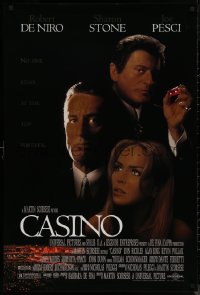 7m0833 CASINO 1sh 1995 Martin Scorsese, Robert De Niro & Sharon Stone, Joe Pesci, cast image!