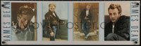 7m0233 JAMES DEAN 12x36 commercial poster 1987 four cool images of the legendary star!