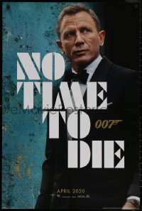 7m0239 NO TIME TO DIE 24x36 English commercial poster 2020 image of Daniel Craig as James Bond 007!