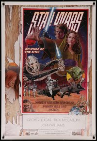 7m0240 REVENGE OF THE SITH style D 27x40 commercial poster 2007 Star Wars Episode III, Busch parody!