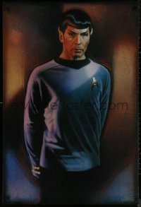 7m0244 STAR TREK CREW 27x40 commercial poster 1991 Drew Struzan art of Lenard Nimoy as Spock!