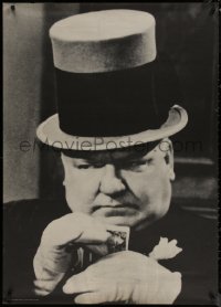 7m0250 W.C. FIELDS 30x42 commercial poster 1967 wonderful image of Fields w/cards and tall hat!