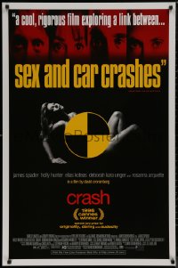 7m0844 CRASH 1sh 1996 David Cronenberg, James Spader & sexy Deborah Kara Unger!