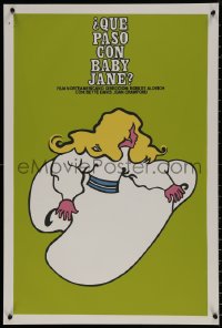 7m0386 WHAT EVER HAPPENED TO BABY JANE? Cuban R1990s Davis & Crawford, different silkscreen art!