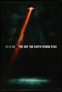 7m0859 DAY THE EARTH STOOD STILL style B teaser DS 1sh 2008 Keanu Reeves, cool sci-fi image of Gort!