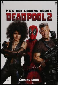 7m0861 DEADPOOL 2 style G int'l teaser DS 1sh 2018 Reynolds with Brolin and Zazie Beetz as Domino!