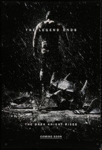 7m0468 DARK KNIGHT RISES teaser DS English 1sh 2012 Tom Hardy as Bane, the legend ends!