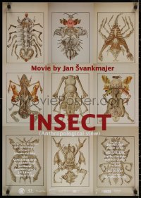 7m0286 INSECT export Czech 24x33 2018 Jan Svankmajer's Hmyz, wacky completely different insect art!