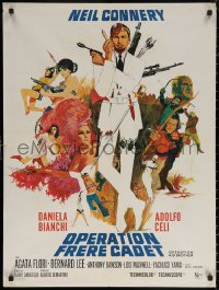7m0708 OPERATION KID BROTHER French 24x32 1968 little brother Neil Connery in James Bond copy, Lesser art!