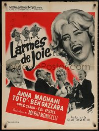 7m0711 PASSIONATE THIEF French 24x32 1962 Anna Magnani, Ben Gazzara, directed by Mario Monicelli