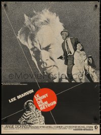 7m0715 POINT BLANK French 23x31 1968 different Vaissier art of Lee Marvin, Angie Dickinson!