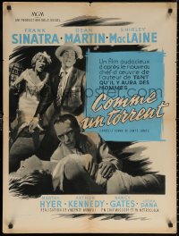 7m0732 SOME CAME RUNNING French 24x31x1 1959 image of Frank Sinatra, Dean Martin, Shirley MacLaine!