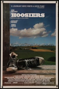 7m0949 HOOSIERS 1sh 1986 best basketball movie ever, Gene Hackman, Dennis Hopper!