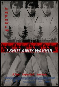 7m0954 I SHOT ANDY WARHOL 1sh 1996 cool multiple images of Lili Taylor pointing gun!