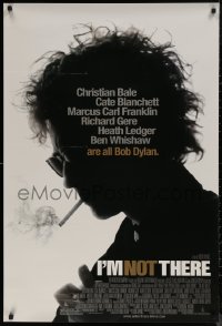 7m0956 I'M NOT THERE DS 1sh 2007 Cate Blanchett, Christian Bale, Heath Ledger are all Bob Dylan!