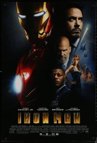 7m0968 IRON MAN advance 1sh 2008 Robert Downey Jr. is Iron Man, Gwyneth Paltrow!