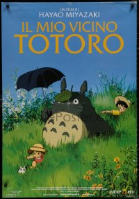 7m0413 MY NEIGHBOR TOTORO Italian 1sh 2009 classic Hayao Miyazaki anime cartoon, great image!