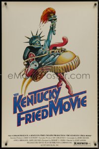 7m0990 KENTUCKY FRIED MOVIE 1sh 1977 John Landis directed comedy, wacky tennis shoe art!