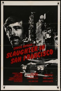 7m0458 SLAUGHTER IN SAN FRANCISCO Lebanese 1974 Wei Lo, Chuck Norris, art by Francis Chiu!