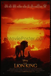 7m1010 LION KING advance DS 1sh 2019 Walt Disney live action/CGI, Donald Glover as Simba, Pride Rock!