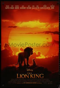 7m1011 LION KING int'l advance DS 1sh 2019 Walt Disney live action/CGI, Donald Glover as Simba!
