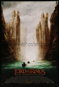 7m1018 LORD OF THE RINGS: THE FELLOWSHIP OF THE RING advance 1sh 2001 J.R.R. Tolkien, Argonath!