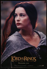 7m1023 LORD OF THE RINGS: THE RETURN OF THE KING teaser DS 1sh 2003 sexy Liv Tyler as Arwen!