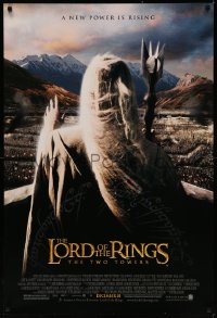 7m1024 LORD OF THE RINGS: THE TWO TOWERS advance DS 1sh 2002 Christopher Lee as Saruman!
