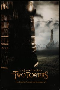 7m1025 LORD OF THE RINGS: THE TWO TOWERS teaser 1sh 2002 Peter Jackson & J.R.R. Tolkien epic!