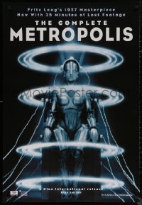 7m1038 METROPOLIS 1sh R2010 Fritz Lang, now with 25 minutes of lost footage!