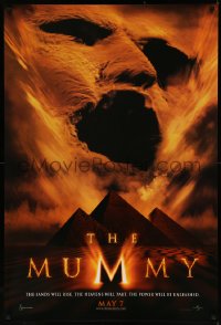 7m1048 MUMMY teaser DS 1sh 1999 Brendan Fraser & Rachel Weisz in Egypt, cool image of sandstorm!