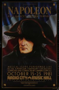 7m1051 NAPOLEON 25x38 1sh R1981 Albert Dieudonne as Napoleon Bonaparte, Abel Gance, October!