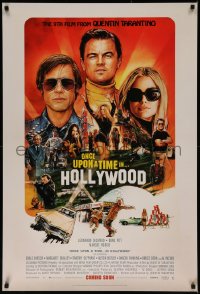 7m1063 ONCE UPON A TIME IN HOLLYWOOD int'l advance DS 1sh 2019 Tarantino, montage art by Chorney!