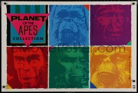 7m0214 PLANET OF THE APES COLLECTION 26x38 video poster 1990 cool Warholesque art!