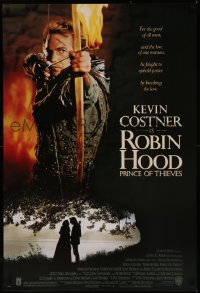 7m1112 ROBIN HOOD PRINCE OF THIEVES 1sh 1991 cool image of Kevin Costner, for the good of all men!