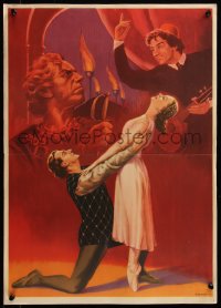 7m0110 ROMEO & JULIET export Russian 17x23 1955 Russian version of Shakespeare classic tragedy, red!