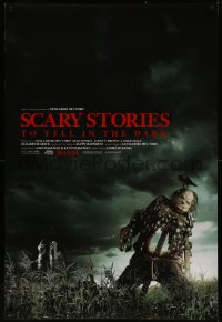7m1124 SCARY STORIES TO TELL IN THE DARK advance DS 1sh 2019 Guillermo Del Toro, creepy scarecrow!