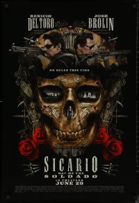 7m1133 SICARIO: DAY OF THE SOLDADO advance DS 1sh 2018 Benicio Del Toro, Josh Brolin, Santa Muerte!